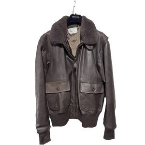 VINTAGE jacket ,Flyers ,Intermediate ,Type-G1 Size 52 Natural Fur